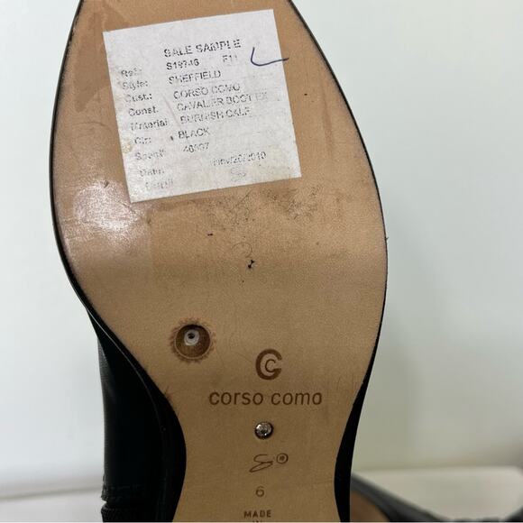 Corso Como Women's Sheffield Knee- High Black Boot Size 6 NWT - Picture 8 of 8